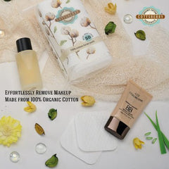 Organic Cotton Square Facial Pads 50s