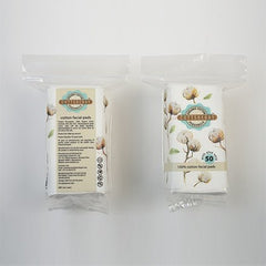 Organic Cotton Square Facial Pads 50s